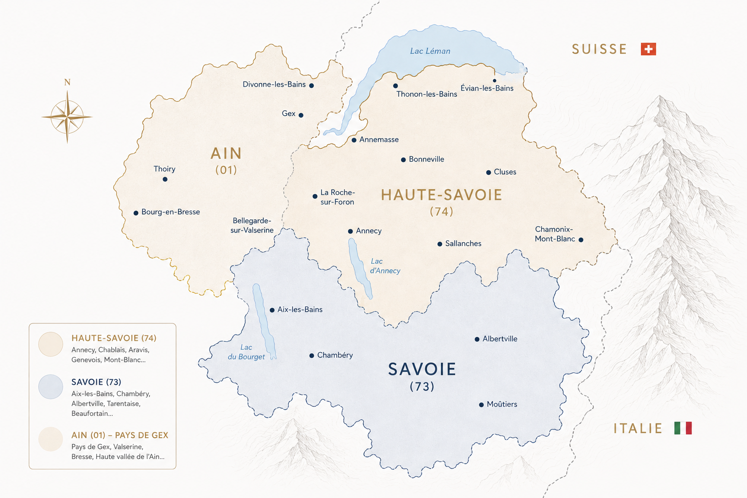 La carte du territoire Alpina Home Finder